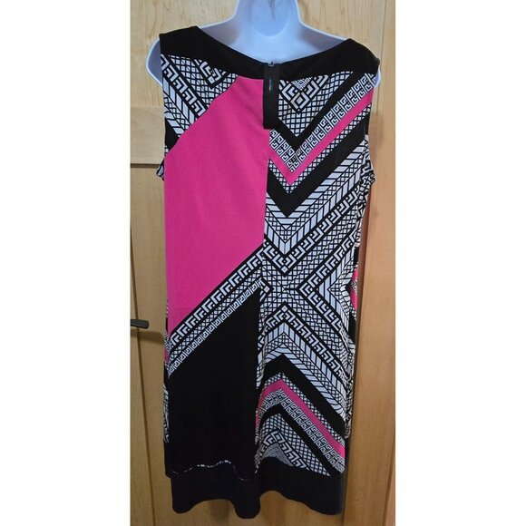 Cato Womens Geometric Print Sleeveless Dress Size XL - Picture 3 of 5